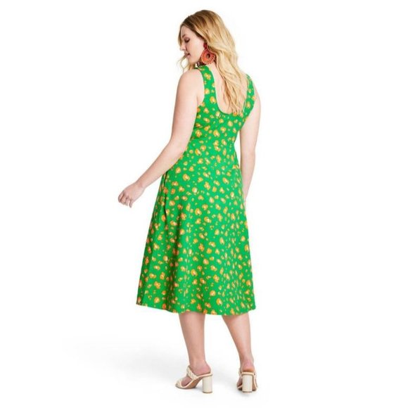 NWT Size S Tabitha Brown Leopard Print Knit Midi Dress - Picture 3 of 3